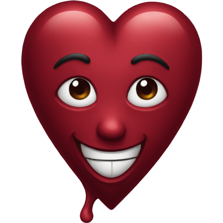 Dark red heart emoji