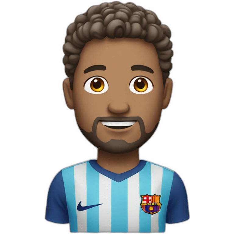 White man playing in Barcelona  emoji