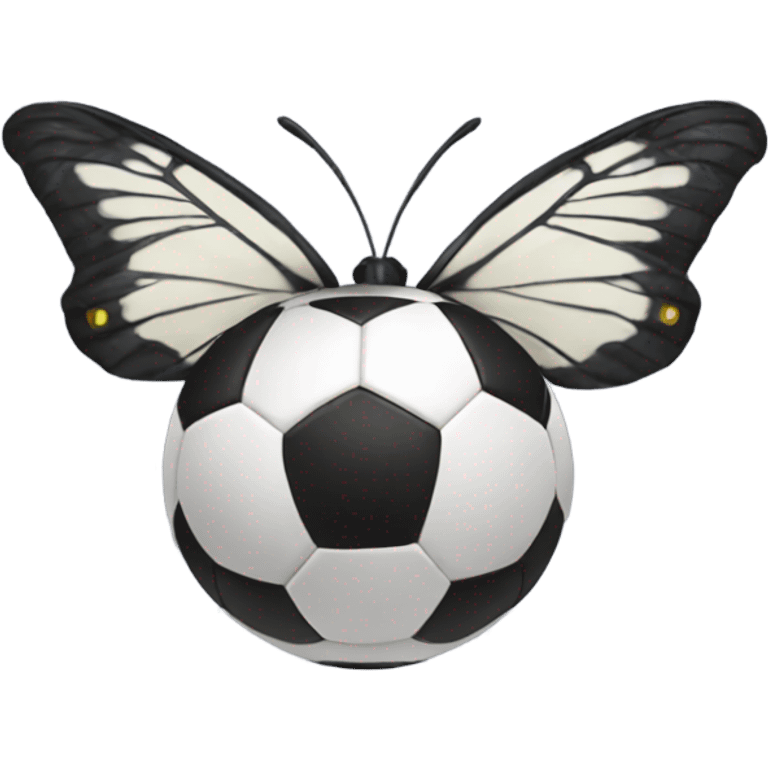 Butterfly soccer ball  emoji