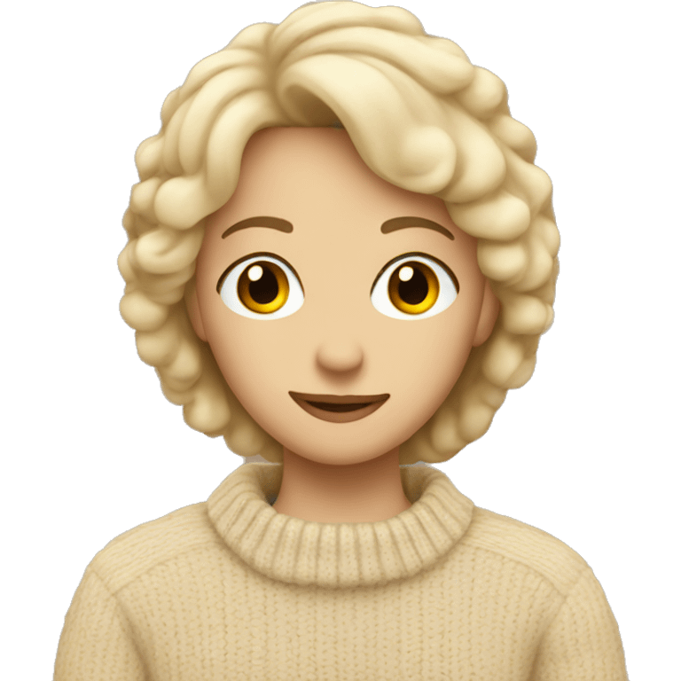 Soft beige sweater  emoji