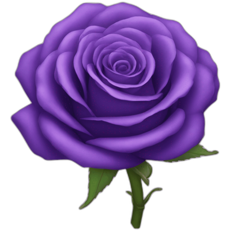 purple rose emoji