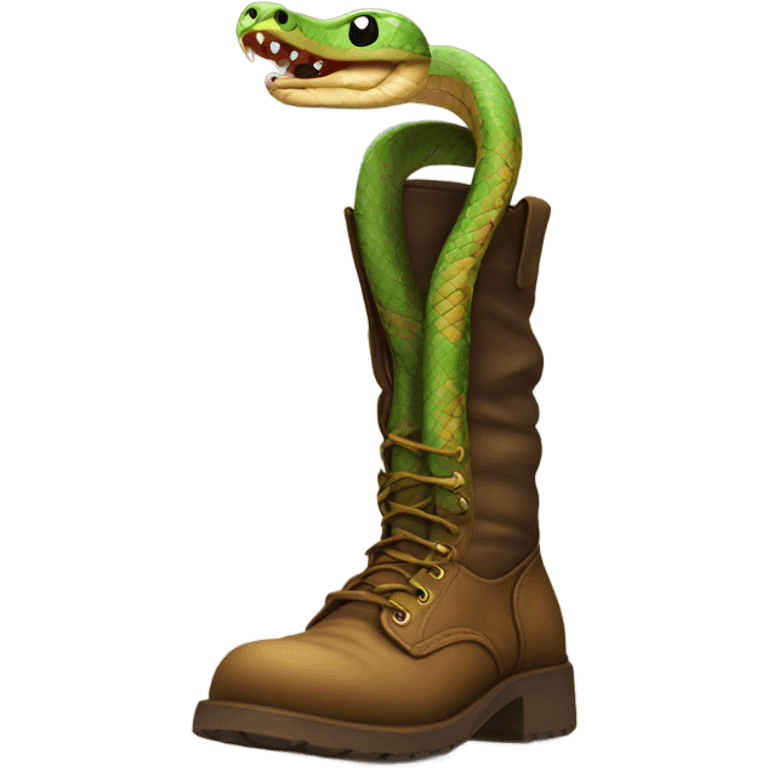 snake in a boot emoji