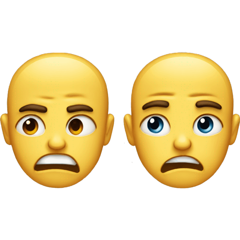 both crying and angry emoji
 emoji