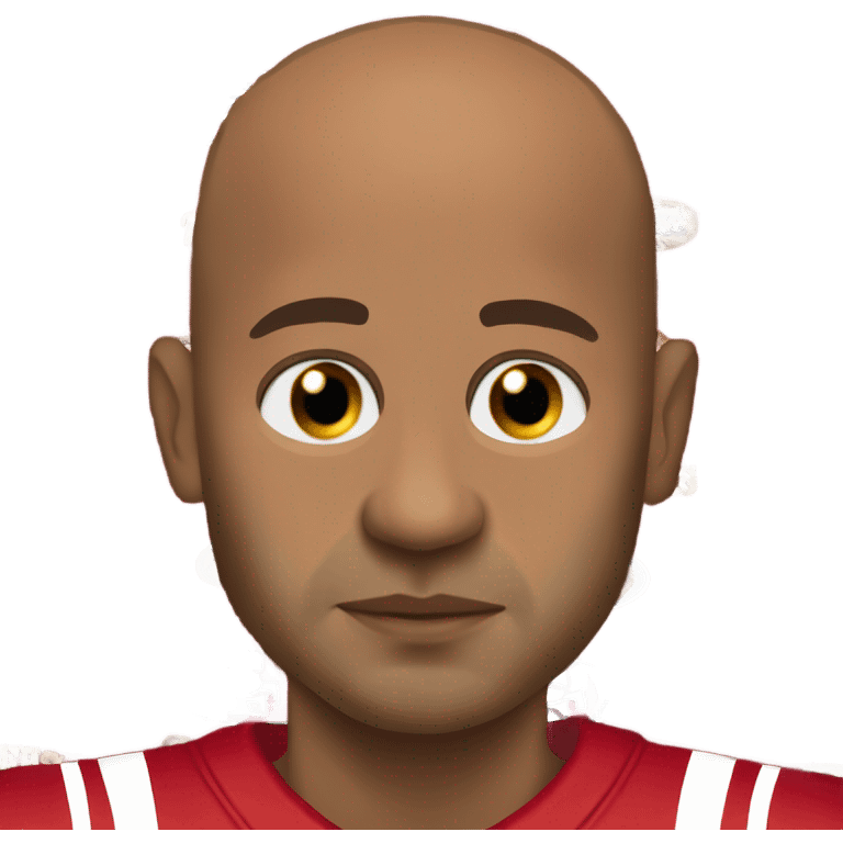 A bald dude watching the 49ers emoji