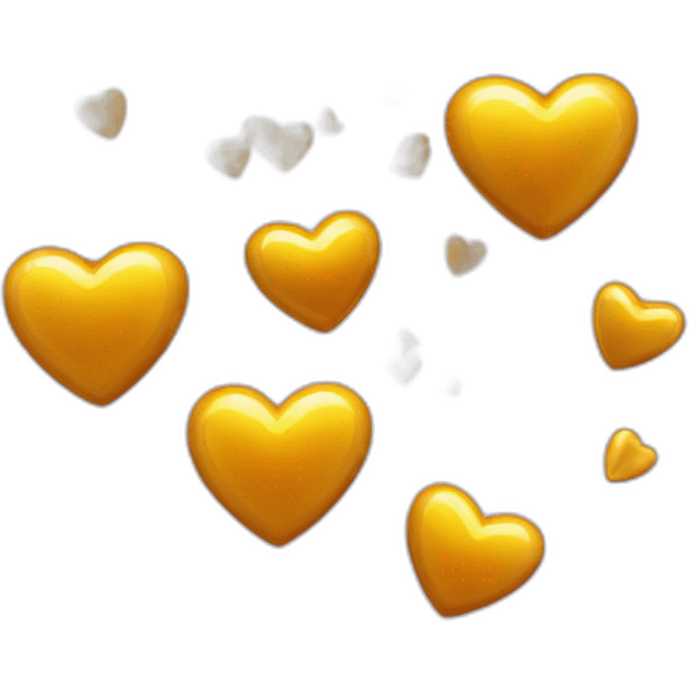 corazones negros con brillo 3d emoji