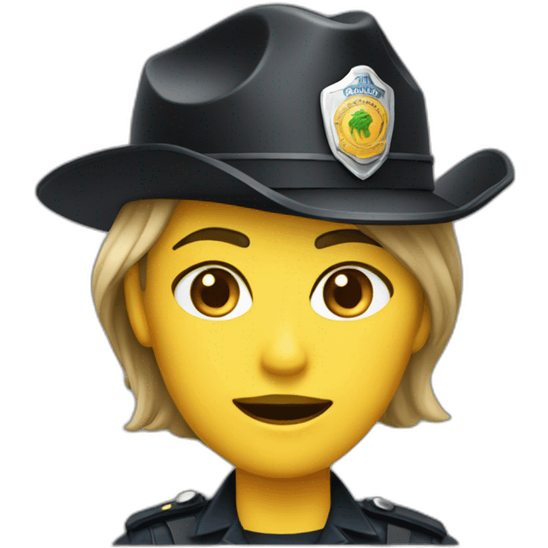 hot pepper police officer, female emoji