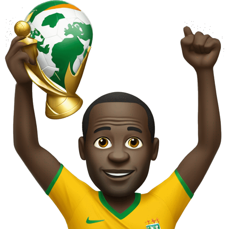 Alassane ouattara with the world cup emoji