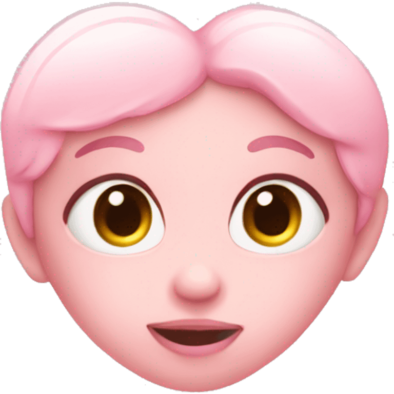 Baby pink heart emoji