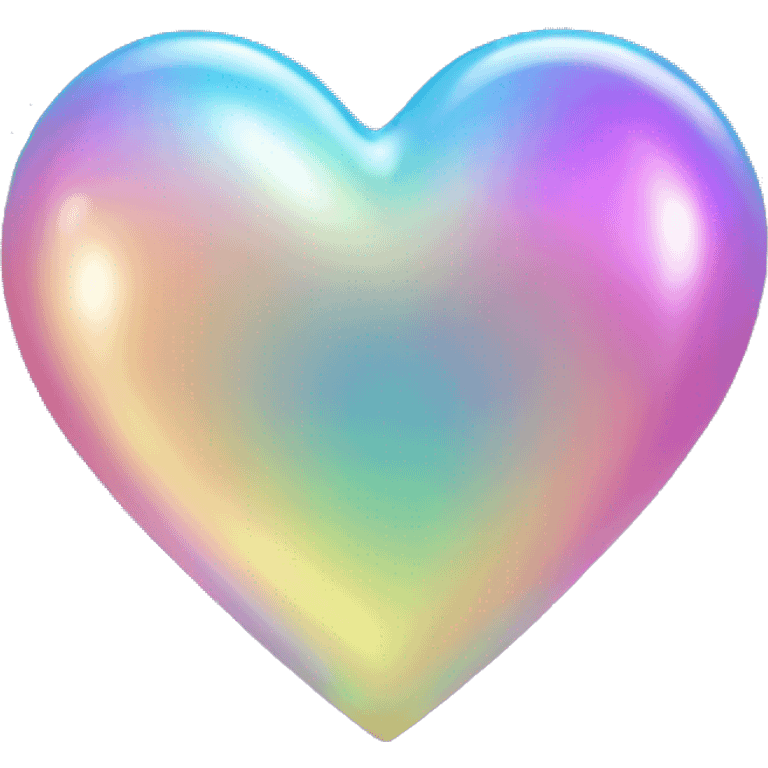 Iridescent heart emoji