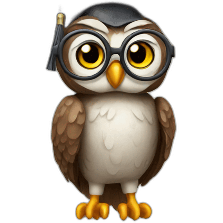 Professor owl emoji