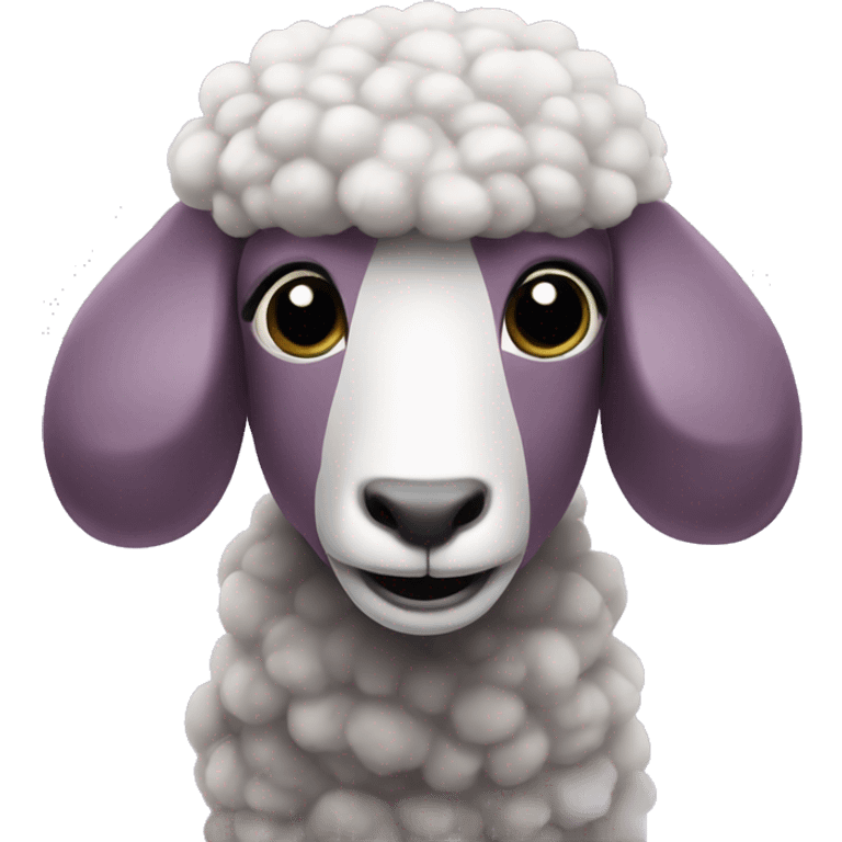 Mouton mauve emoji