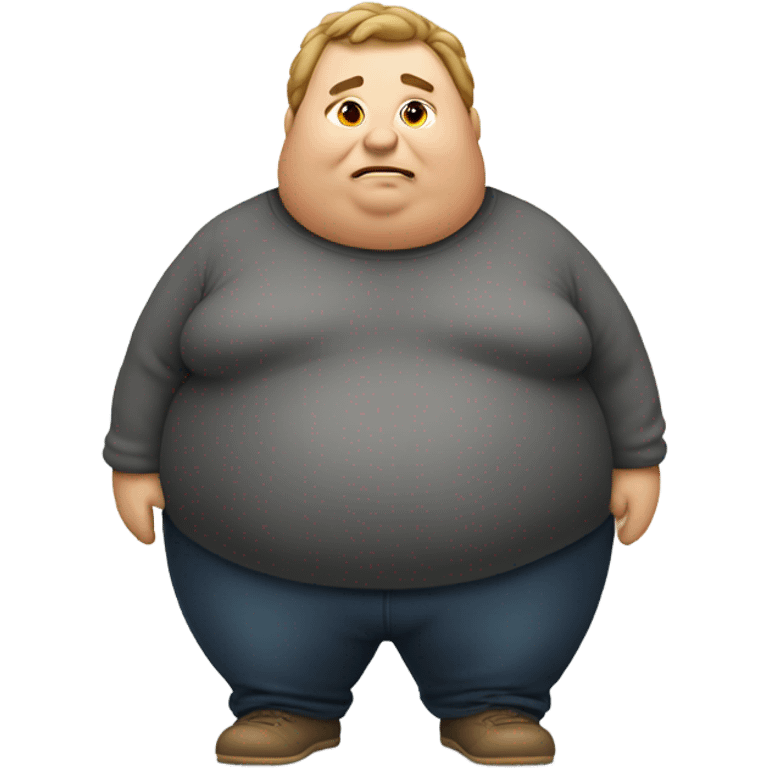 Fat person emoji