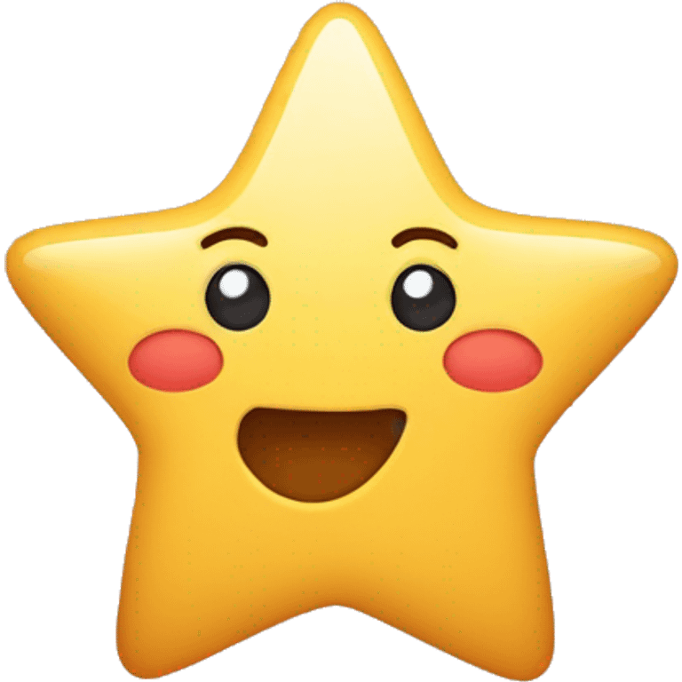 Estrela com corações  emoji