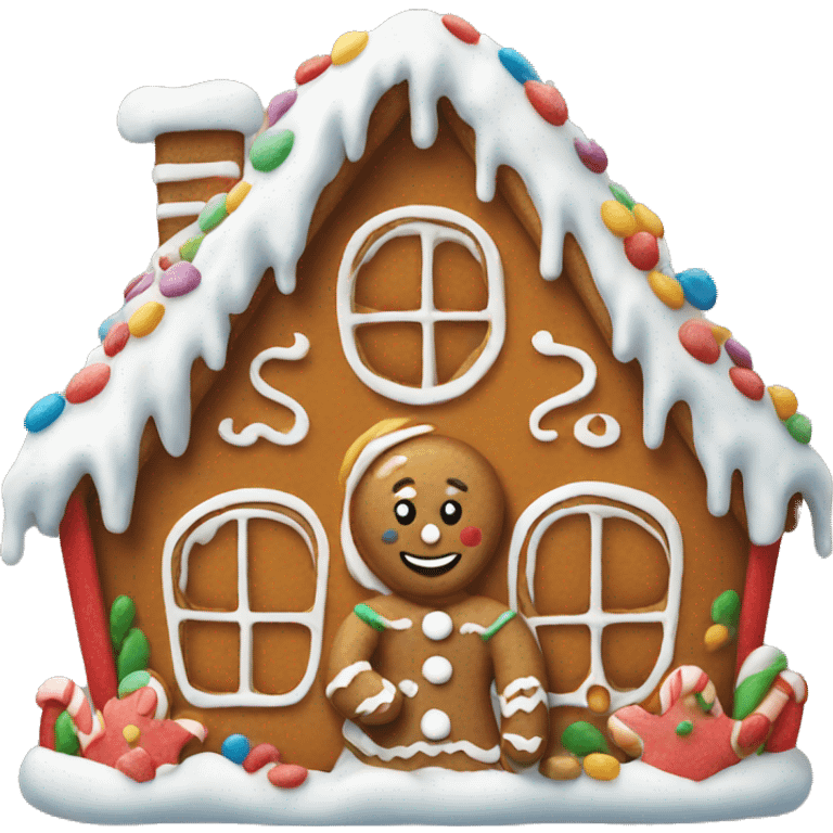 gingerbread house emoji