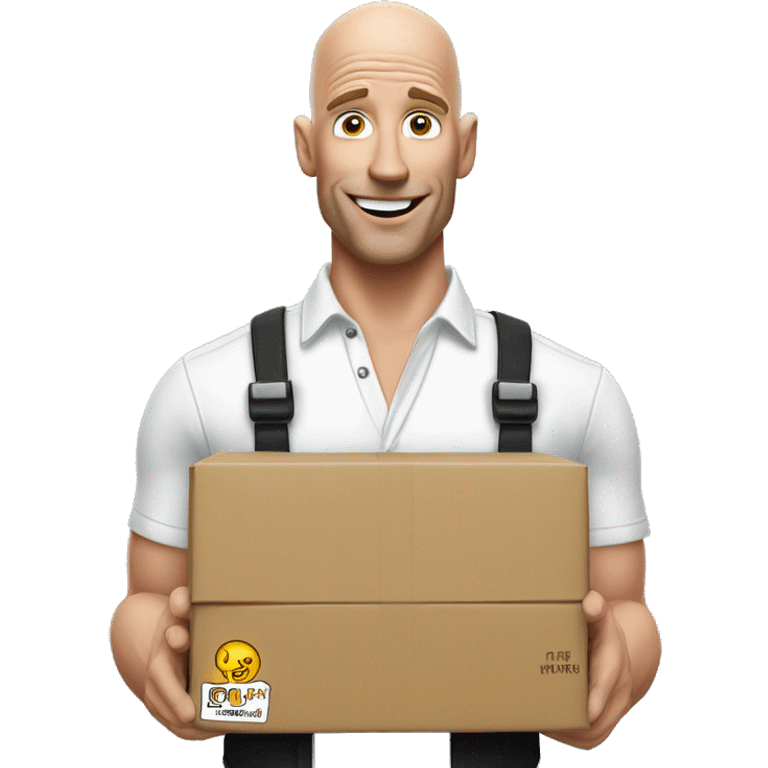 johnny sins actor dresses as a delivery guy emoji