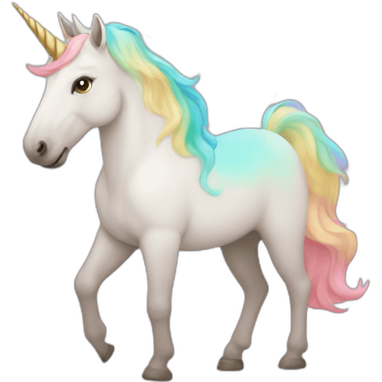 Trans color palette unicorn emoji