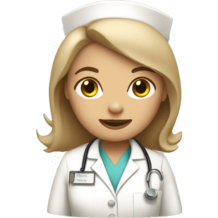 Beige nurse emoji