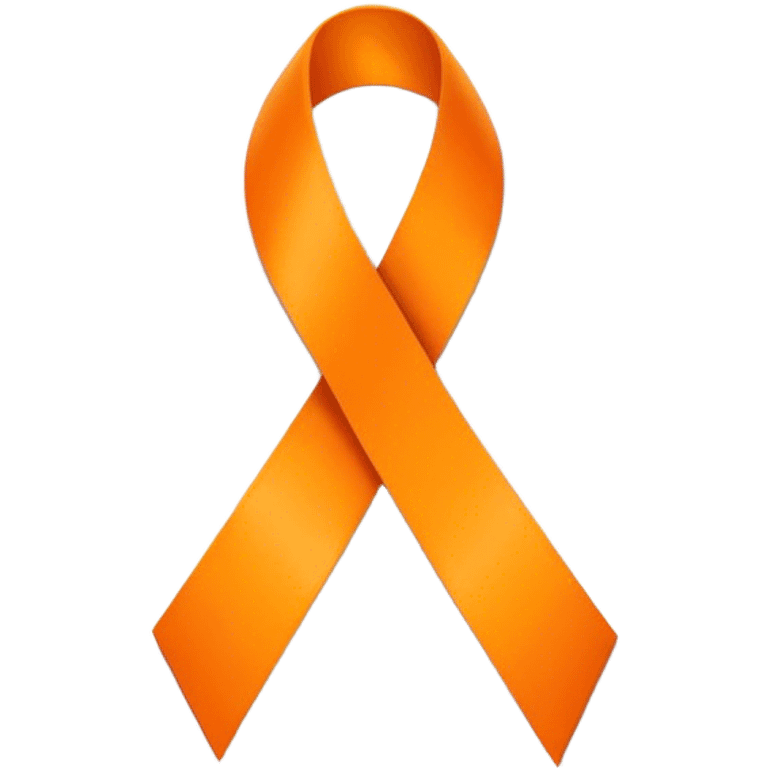 Orange awareness ribbon emoji