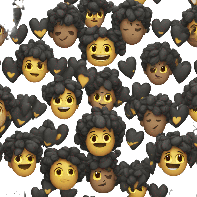 Corazon negro en llamas emoji