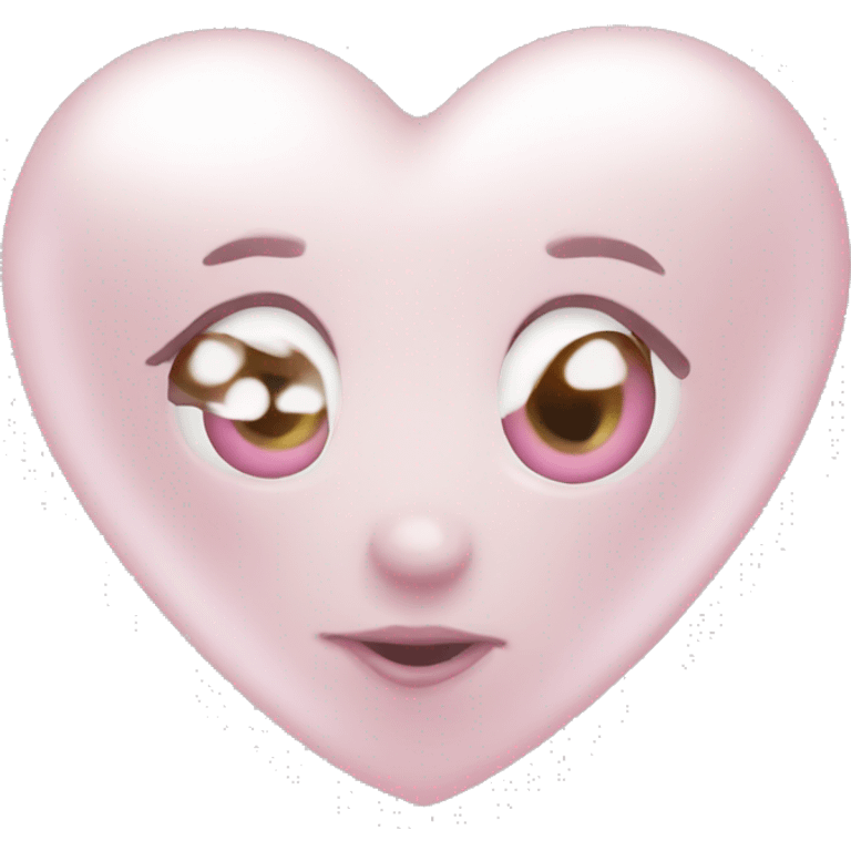 pearl light pink heart emoji