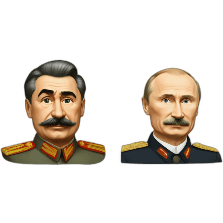 Joseph Stalin And Vladimir putin as a family emoji