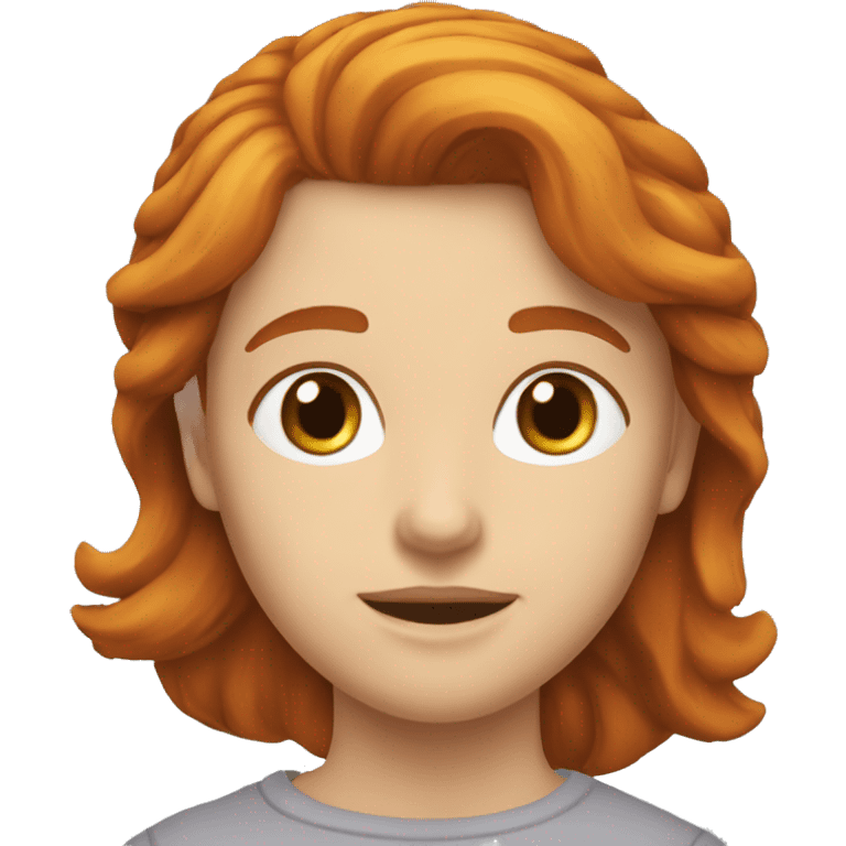 Rousse qui fait de la balançoire  emoji