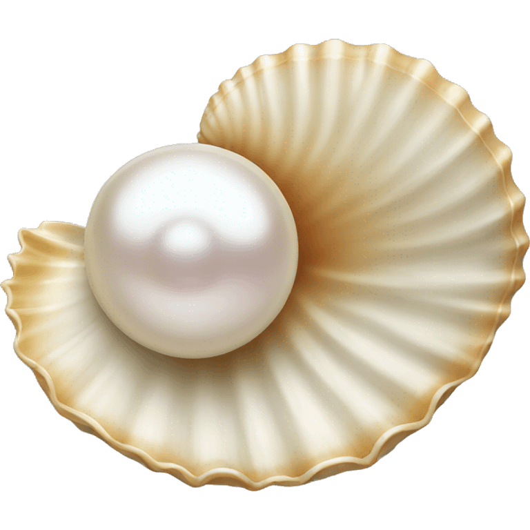 shell with pearl emoji