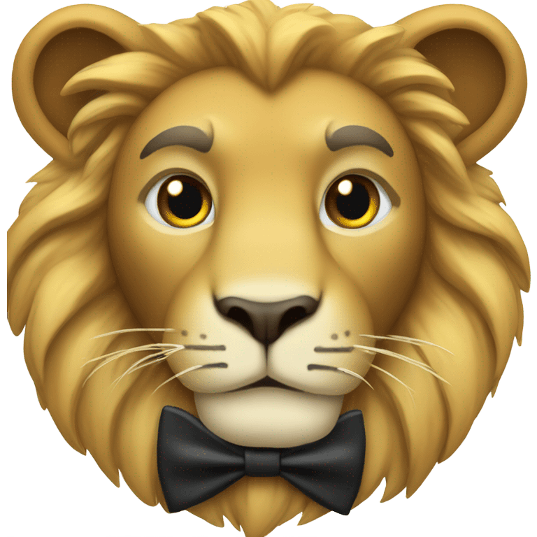 Lion wearing tuxedo  emoji