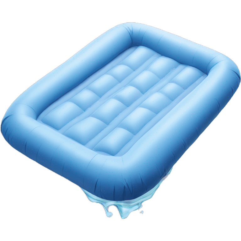 inflatable mattress on water emoji