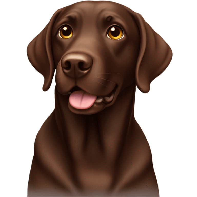 Chocolate Labrador emoji