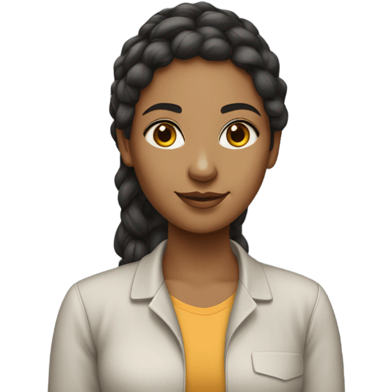 Computer science student woman, lighter skin tone   emoji