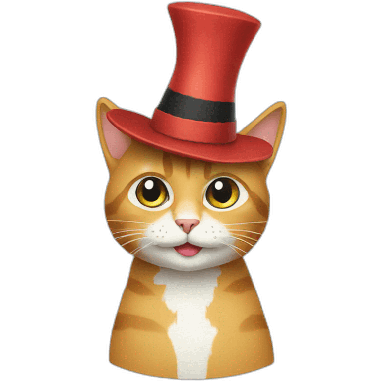 Cat in hat emoji