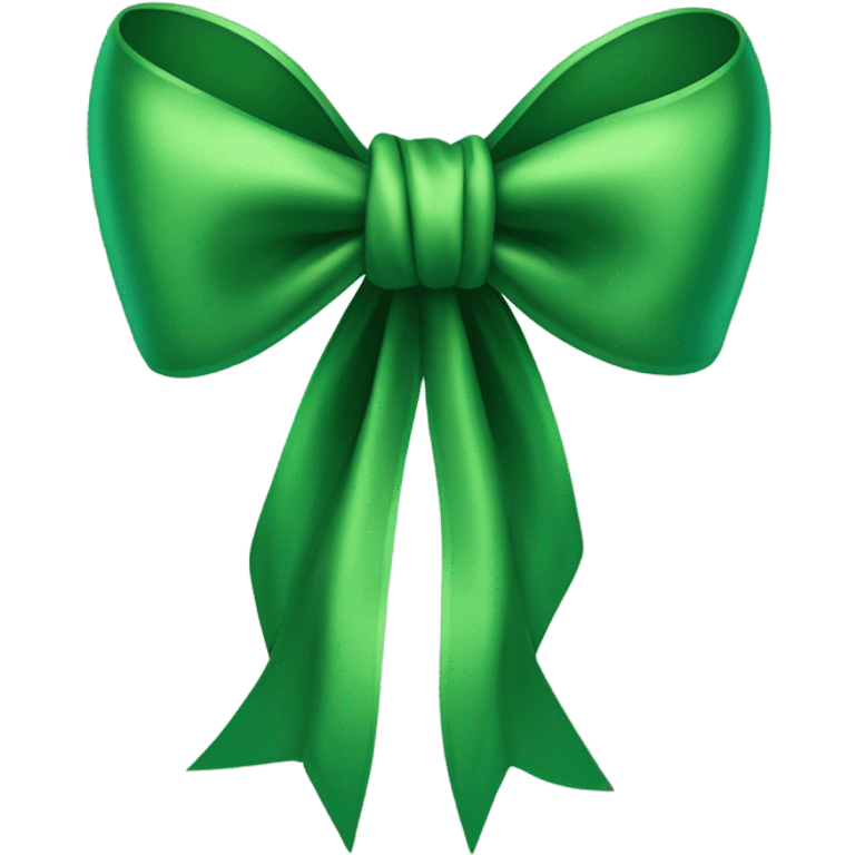 Green bow emoji