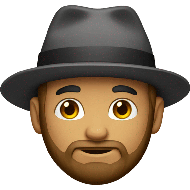 bearded boy in a hat emoji