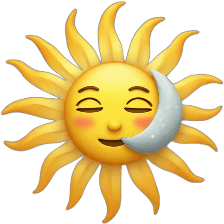 Sun moon emoji