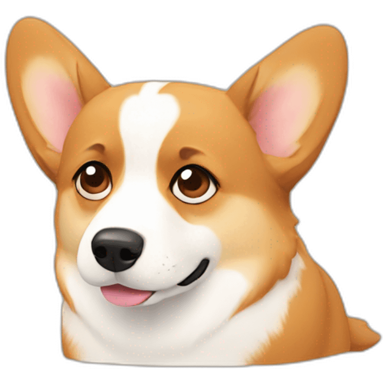 corgi is sad emoji