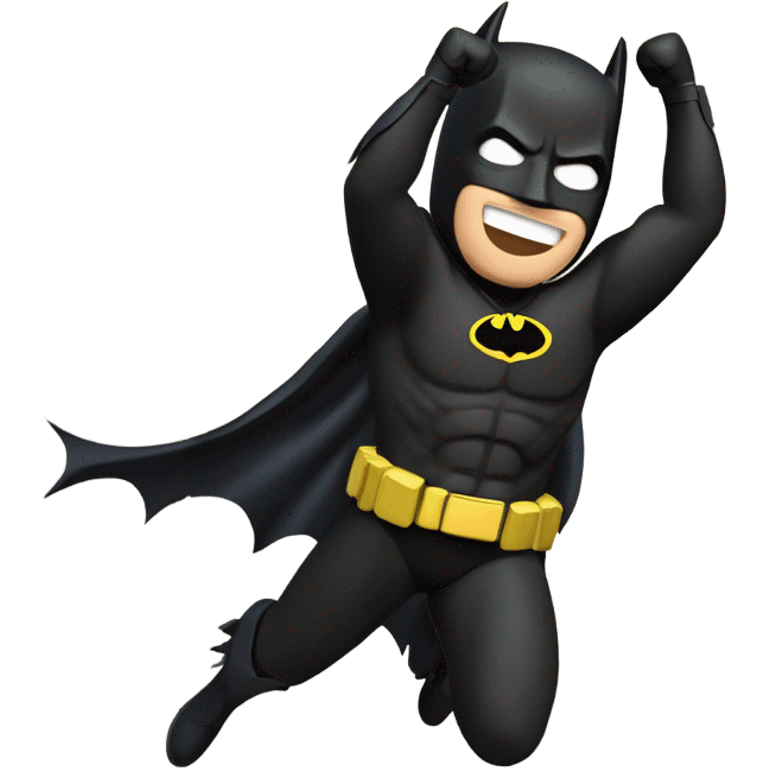 Batman celebrates  emoji