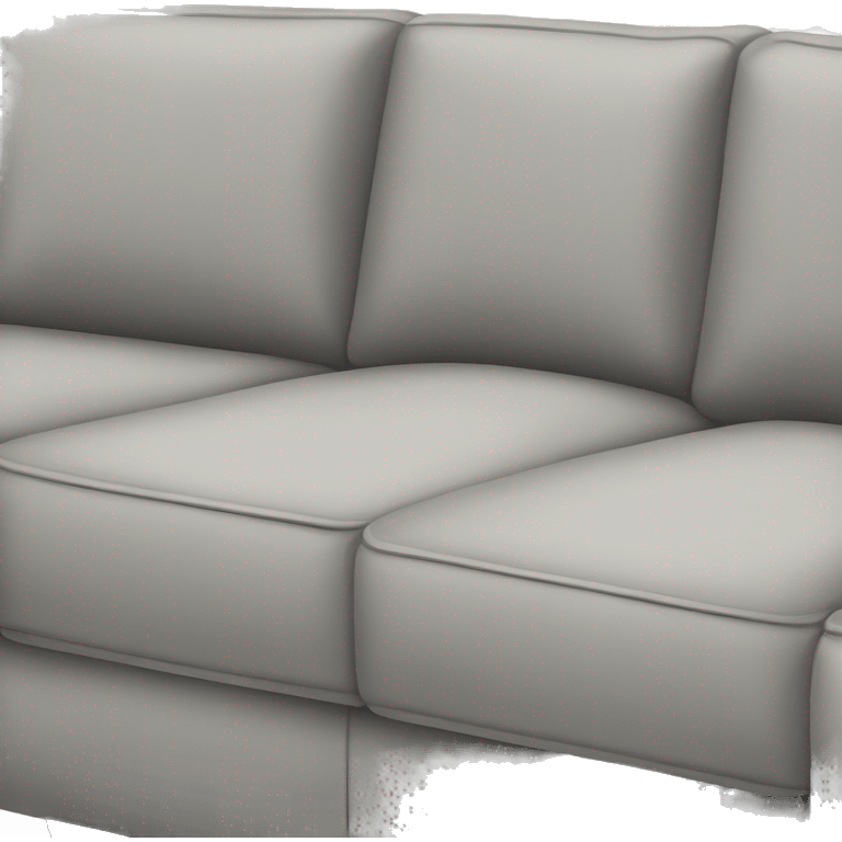 Light gray sectional couch emoji