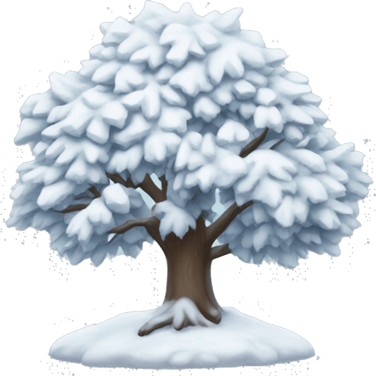 snowy tree emoji