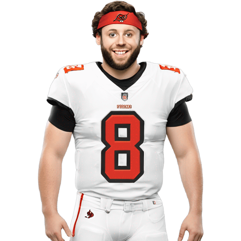  Baker Mayfield in Tampa, Tampa Bay Buccaneers jersey number emoji