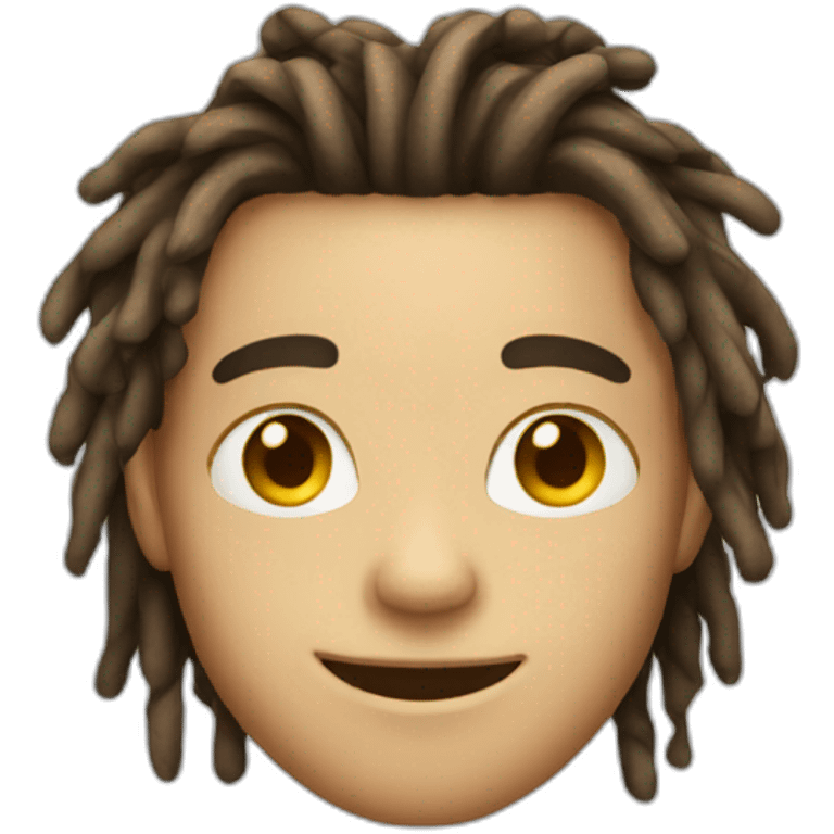 pretty boy with dreadlocks winking emoji