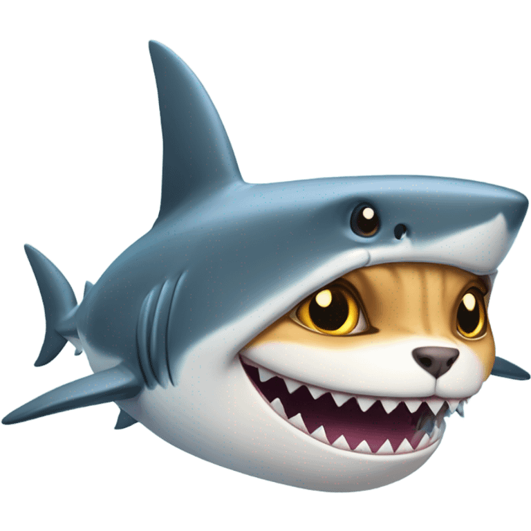 shark and cat emoji