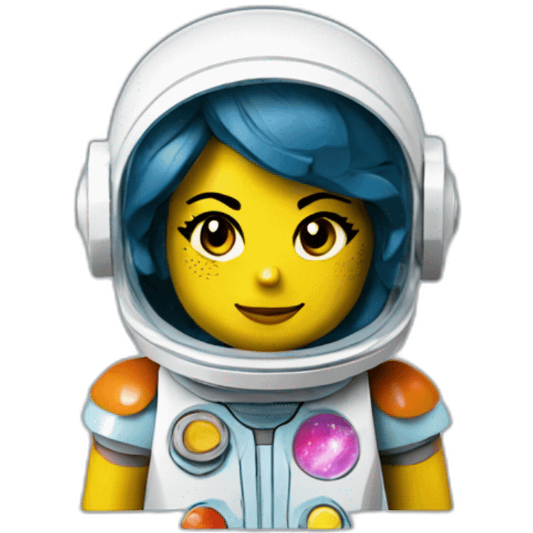 Lego space girl emoji