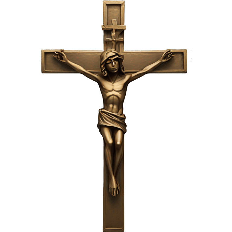 crucifix bronze statue emoji