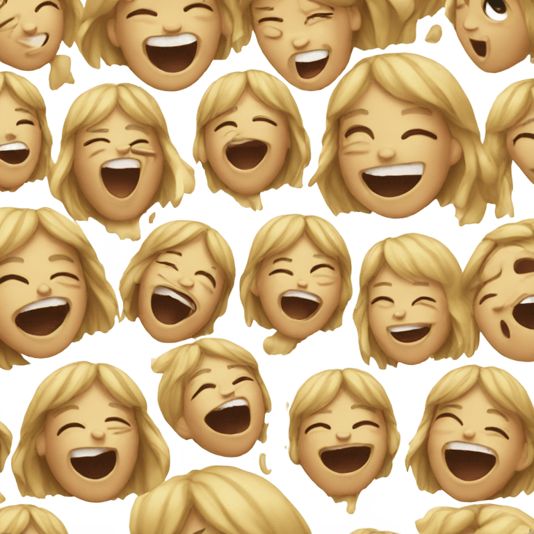 Girl laughing and crying  emoji