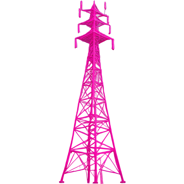 pink radio tower emoji