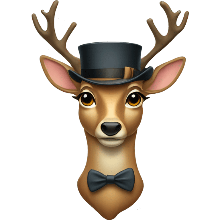 deer with monocle and pipe emoji