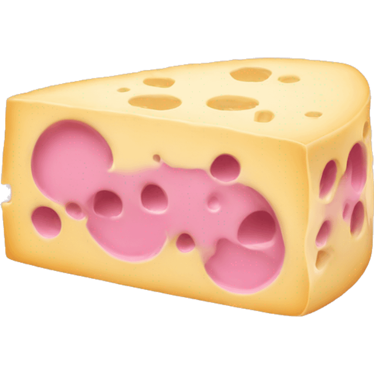 pink cheese emoji