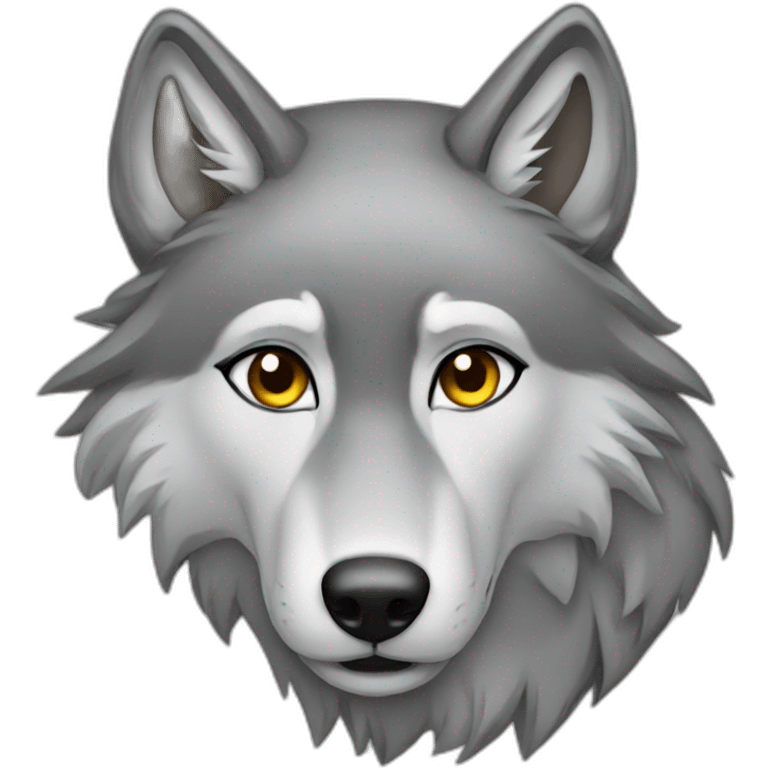 Female grey wolf  emoji