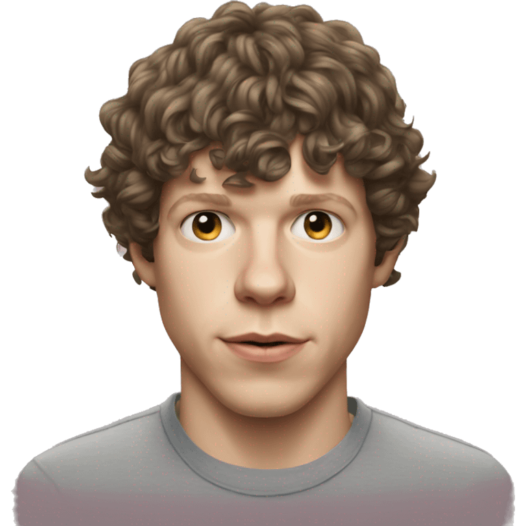 Jesse Eisenberg wearing shirt emoji